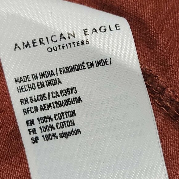 Vintage Y2K ruffly pink button-up top with ruffle collar from American Eagle - Picture 7 of 7